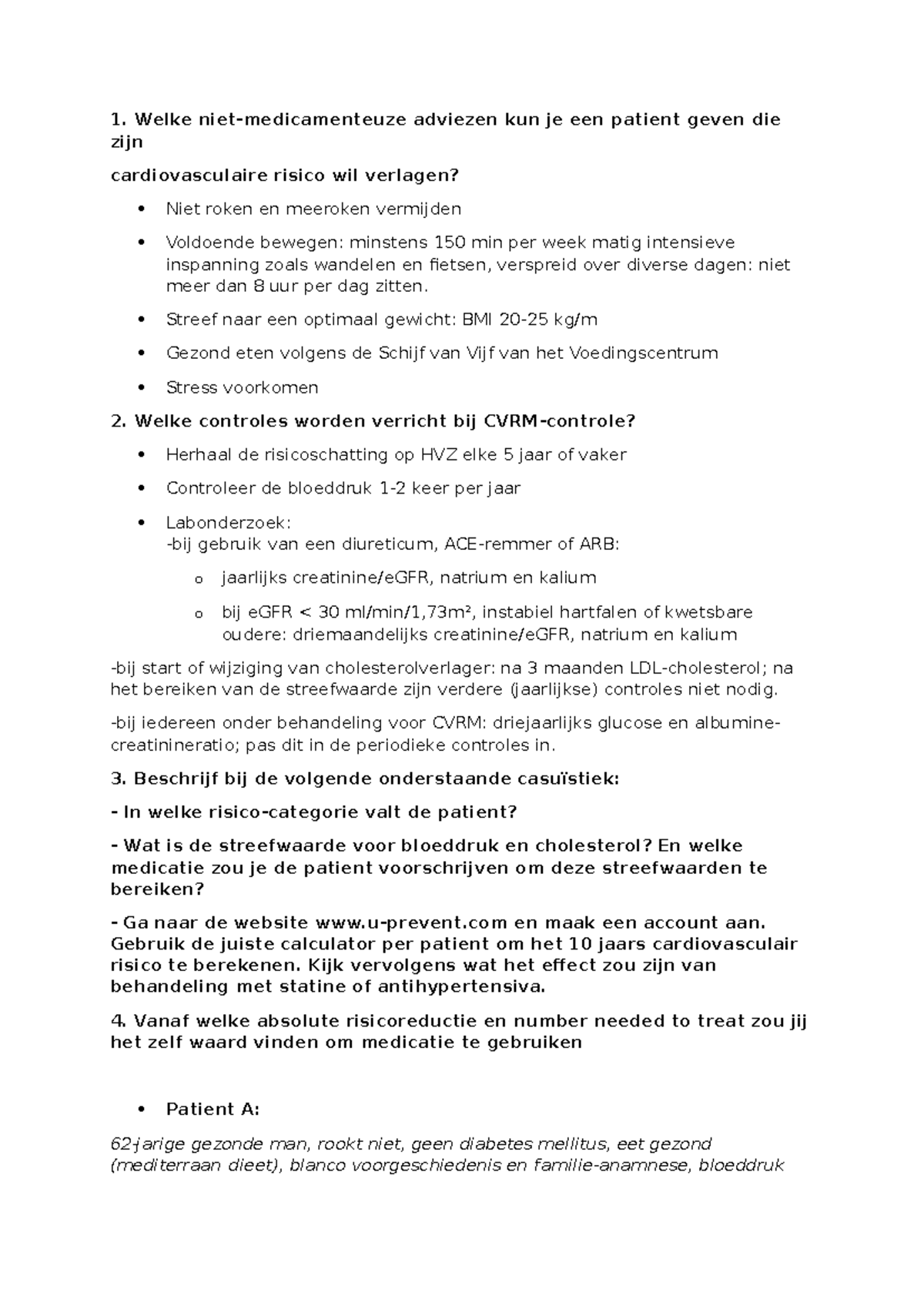 SO 5.3 CVRM: Adviezen en Casuïstiek voor Cardiovasculair Risico ...