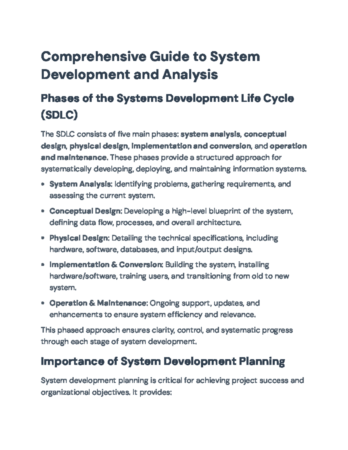 Comprehensive Guide to System Development & Analysis Phases (SDLC ...