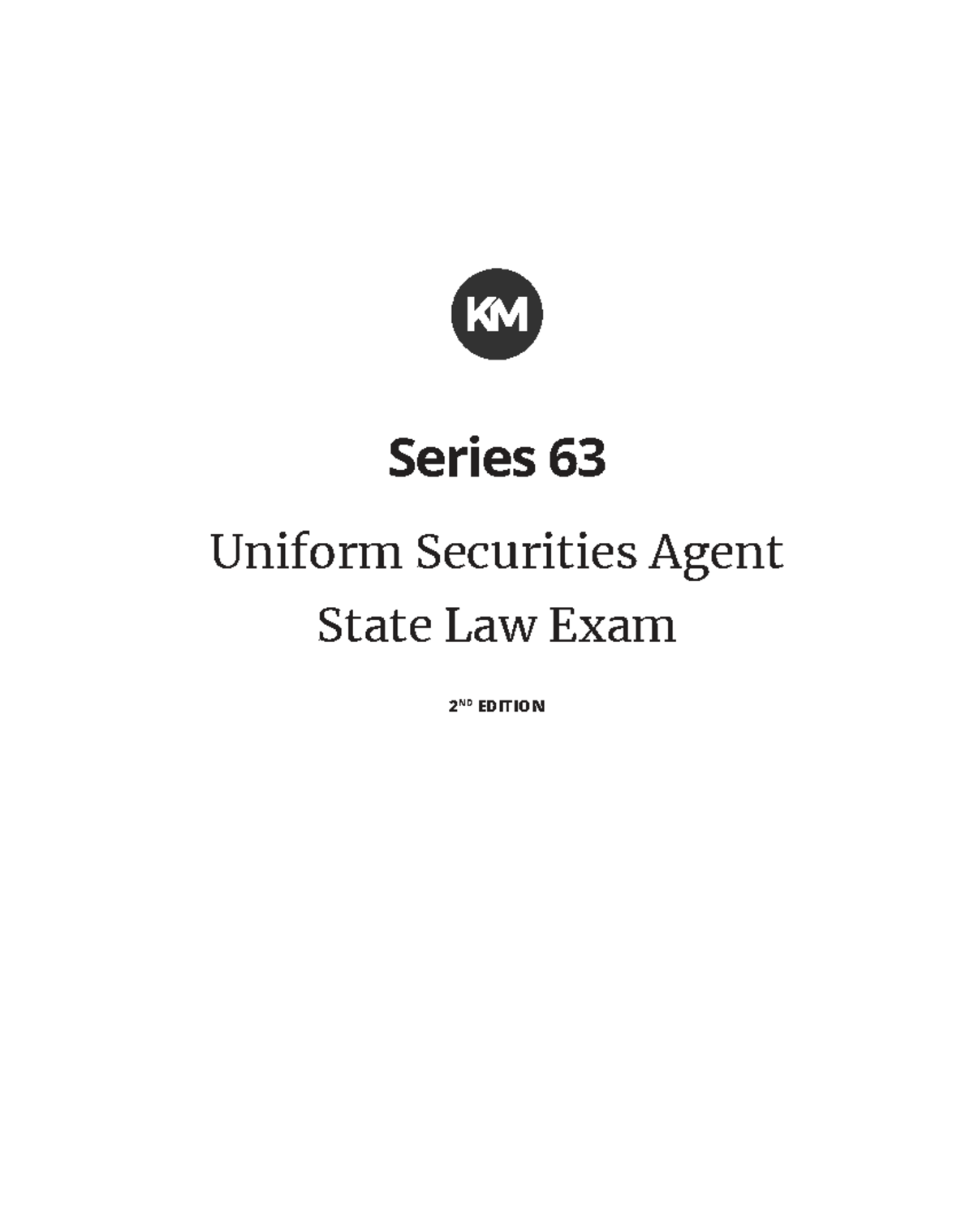 Series 63 Exam Study Guide: Uniform Securities Agent Law Insights - Studocu