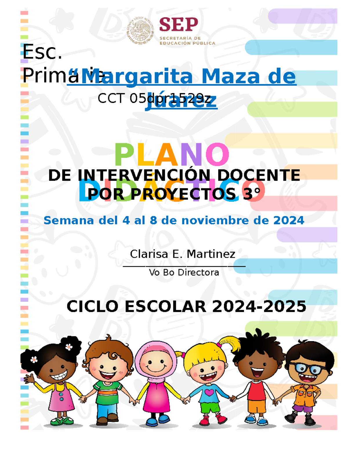 3° SEM8 WORD PlaneacióN Proyectos - PLANO DIDÁCTICO CICLO ESCOLAR 2024 ...