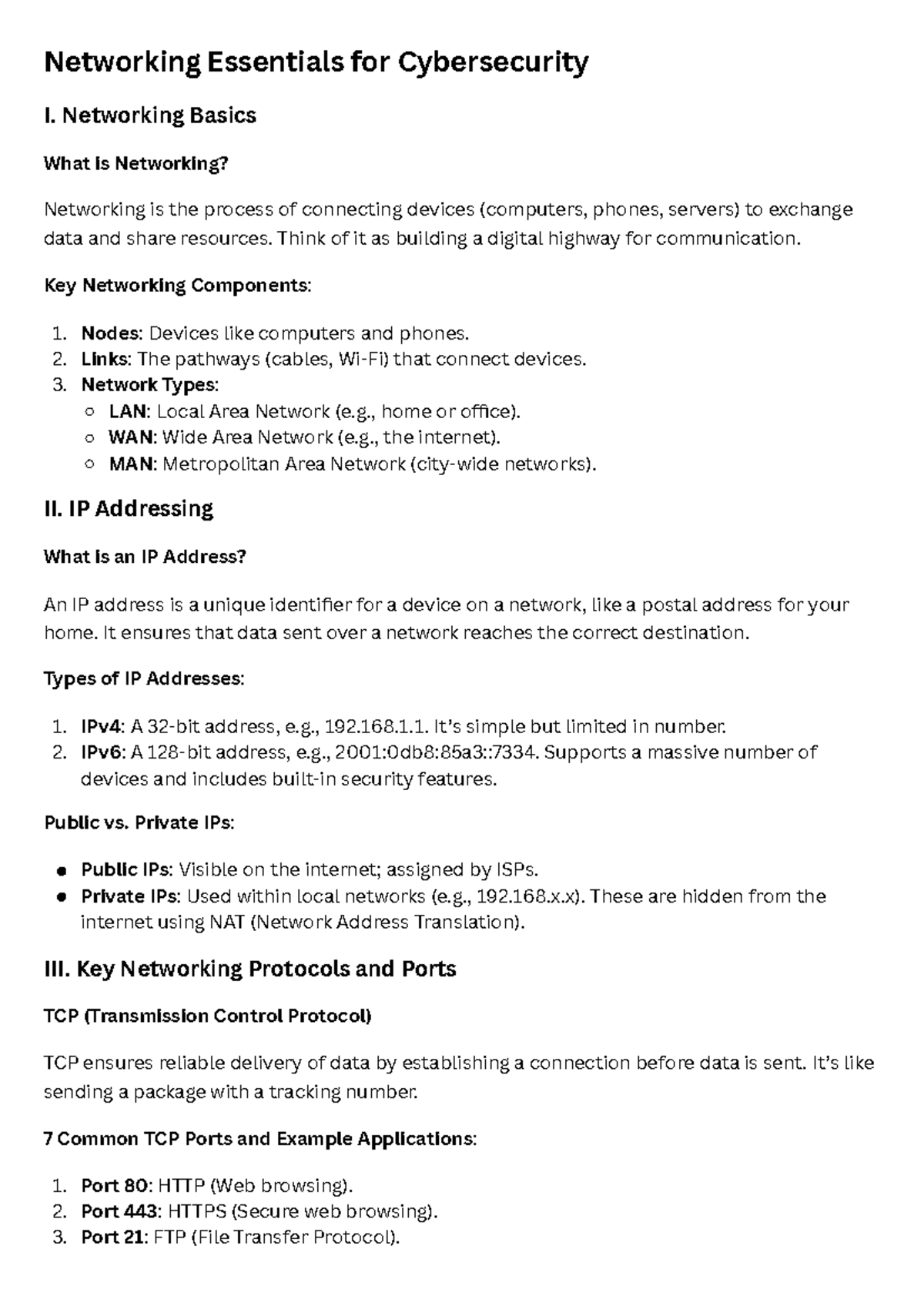 Networking Essentials for Cybersecurity I: Key Concepts and Protocols ...