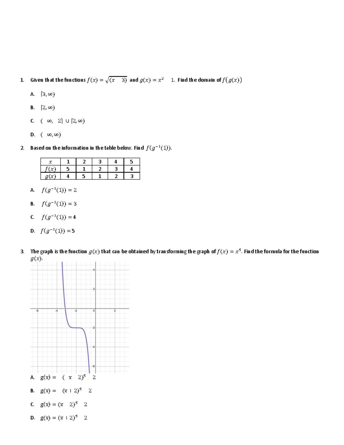 G9 Math Q2 Review Packet - Key Concepts and Practice Problems - Studocu
