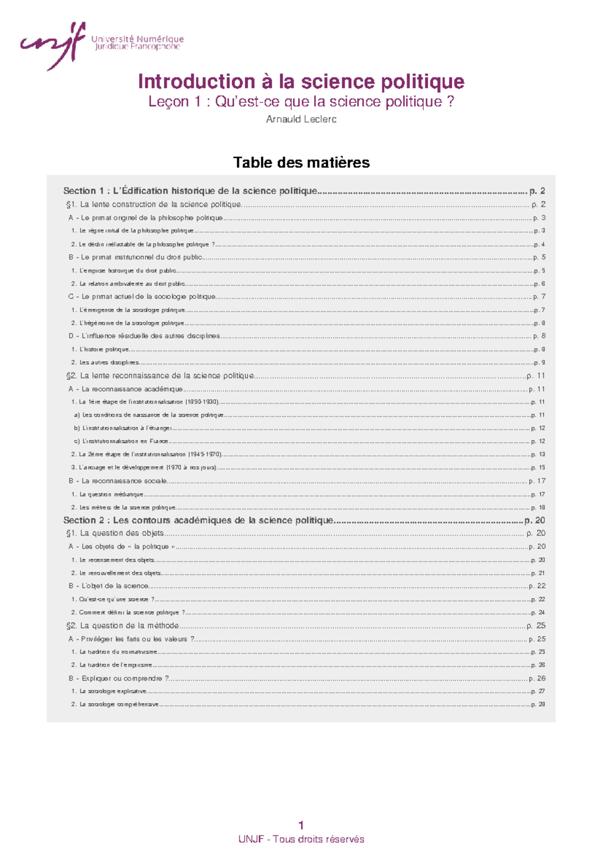 Introduction à la Science Politique : Concepts Fondamentaux et ...