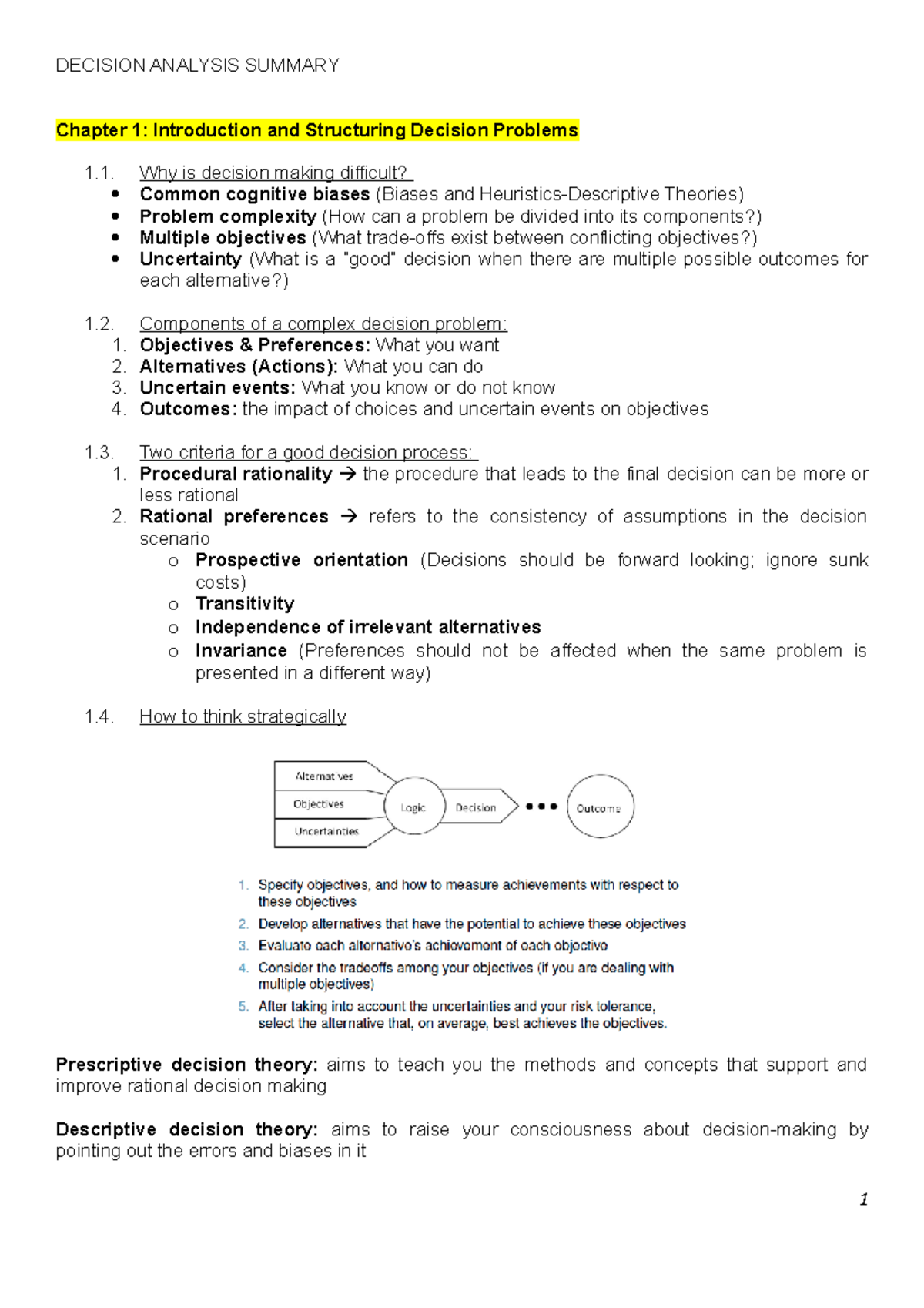 Analyzing Decisions: Intro to Structuring Problems & Alternatives ...