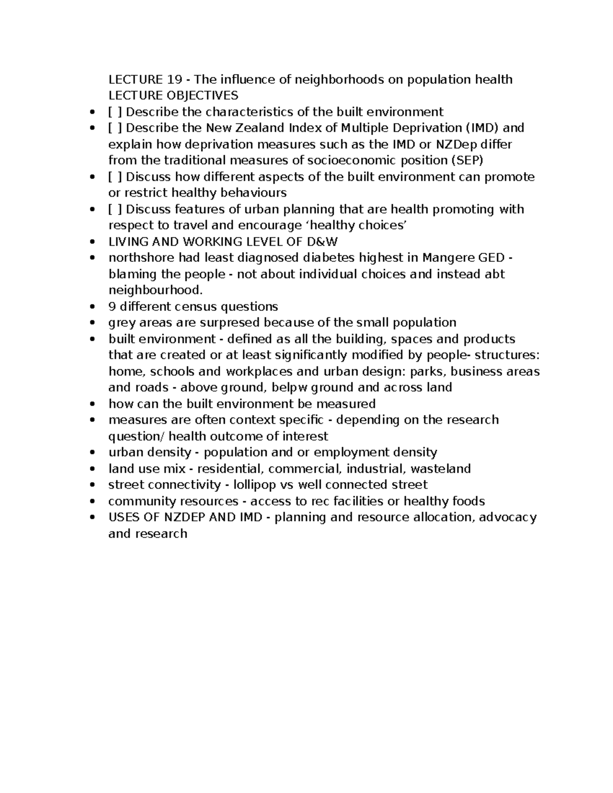 LECTURE 19: Neighborhoods' Impact on Population Health and Wellbeing ...