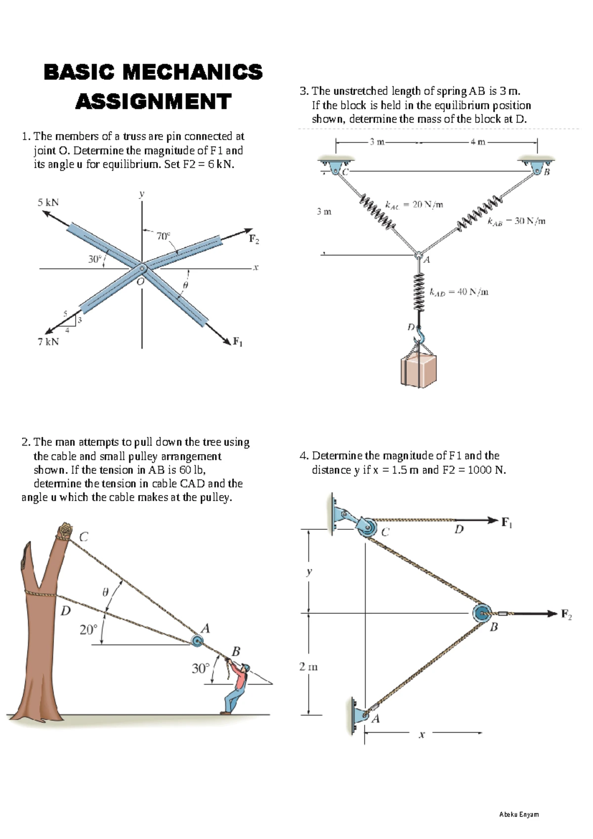 Basic MECH - 93 Chapter 6 Basic mechanics Basic principles of statics ...