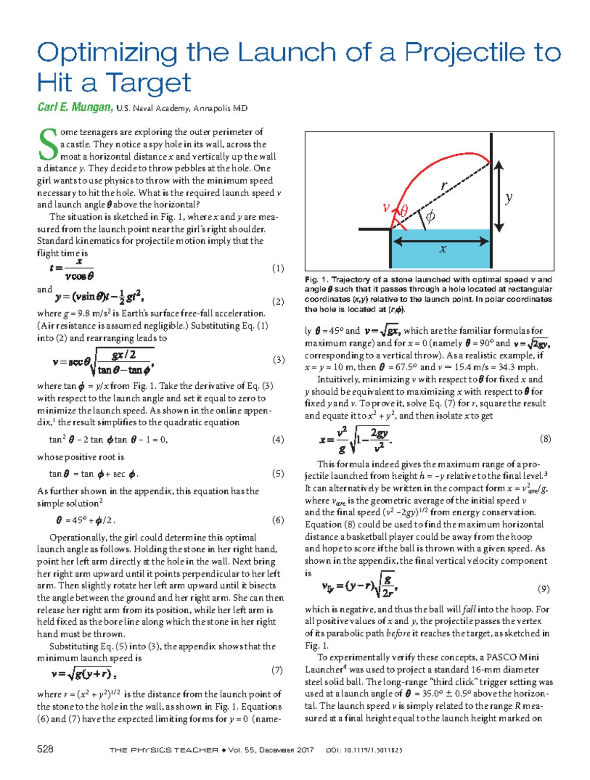 Optimizing Projectile Launch for Target Hitting: Math IA Analysis - Studocu