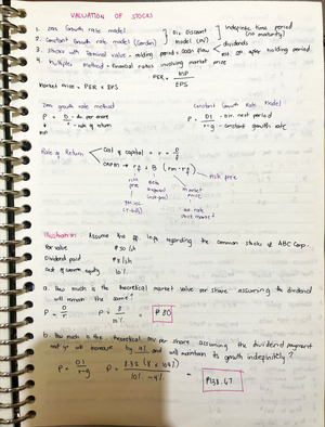 Bond valuation notes - VALUATION BONO VALUATION 1 Discounted Cash Flow ...