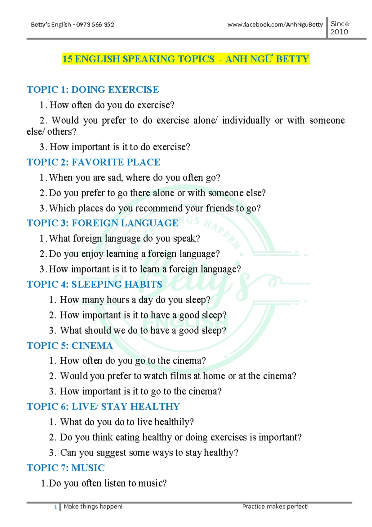 Listening Practice Test 1 & 2: English Comprehension Exercises - Studocu