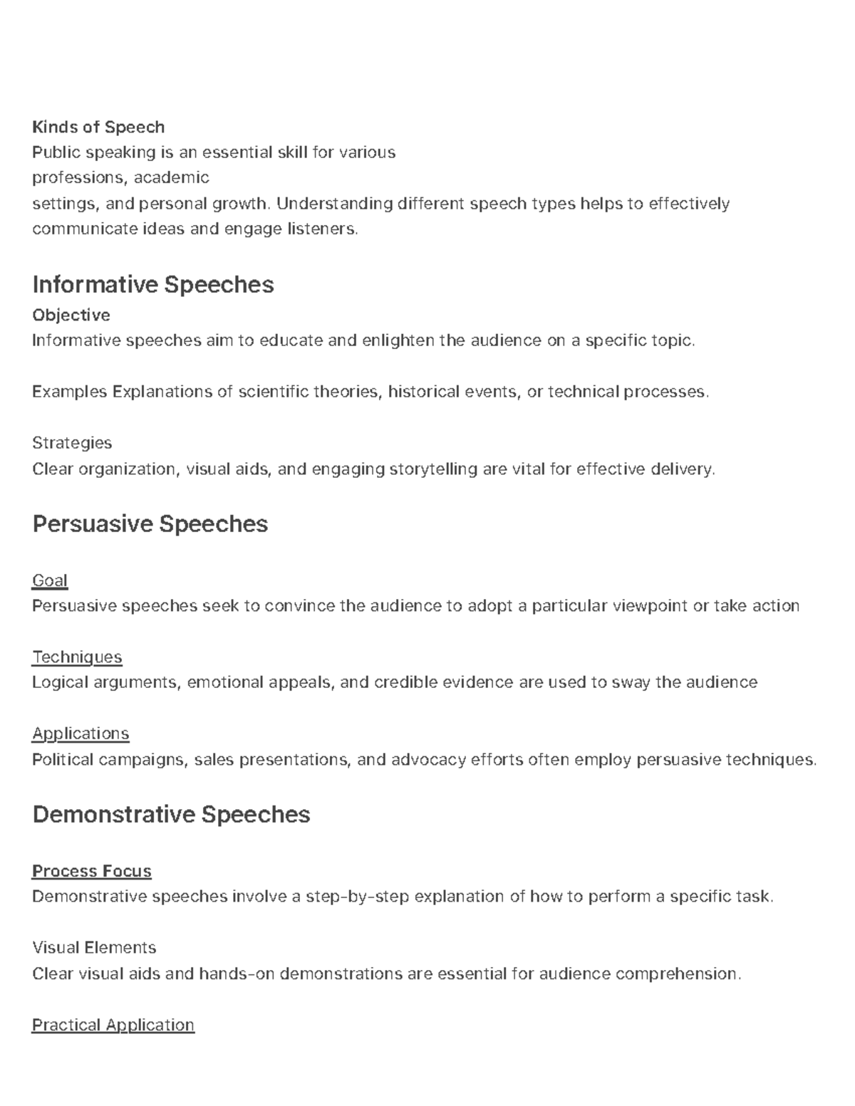 Types of Speeches: A Guide to Effective Public Speaking Techniques ...