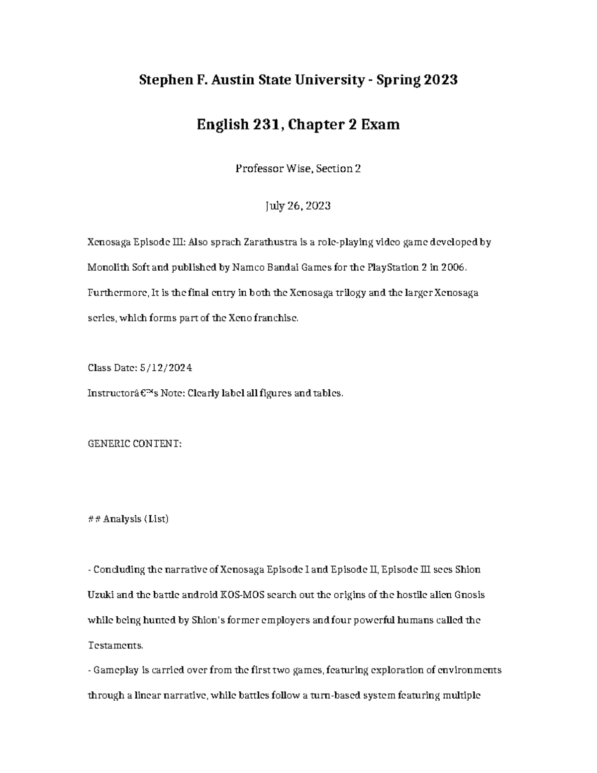 English 231 Spring 2023 Chapter 1 Syllabus - Professor Robinson - Studocu