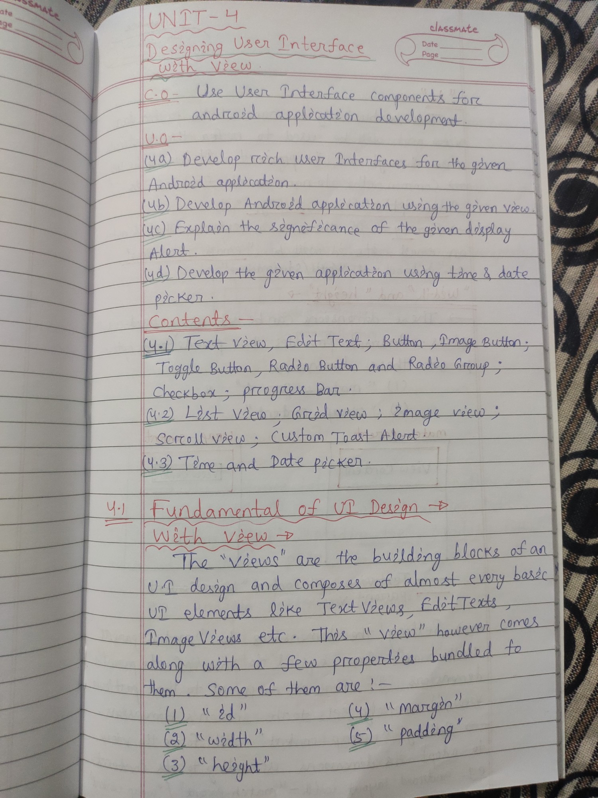 Unit 4: Designing User Interfaces with View Components for Android ...