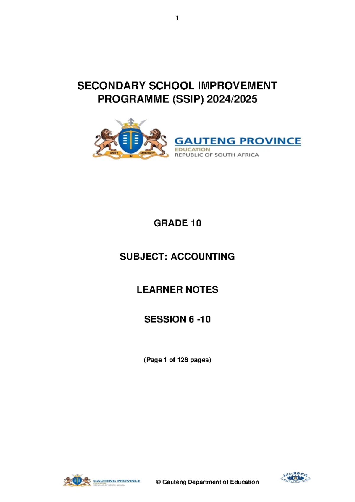 Economics Annual Teaching Plan - Grade 11 TN/D 2025 Summary - Studocu