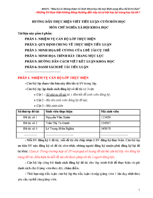 [Solved] tiu lun quan im ca ch ngha x hi khoa hc v cch mng x hi ch ngha ...