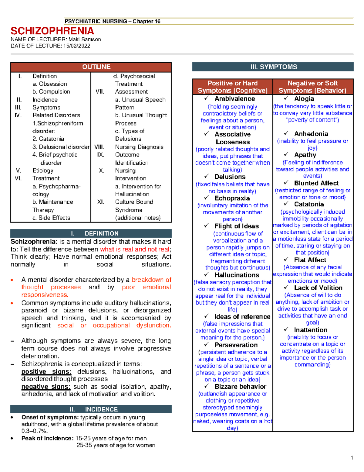 PSYCHIATRIC NURSING: Chapter 16 - Comprehensive Study on Schizophrenia ...