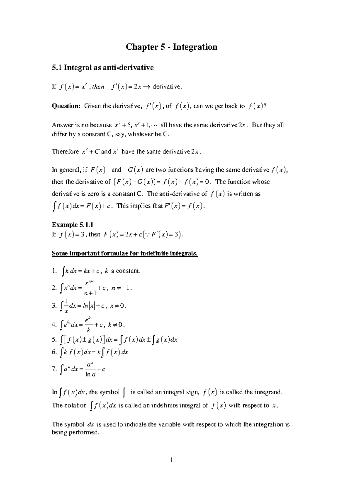 Chapter 5: Integration Concepts and Examples - stat102 - Studocu