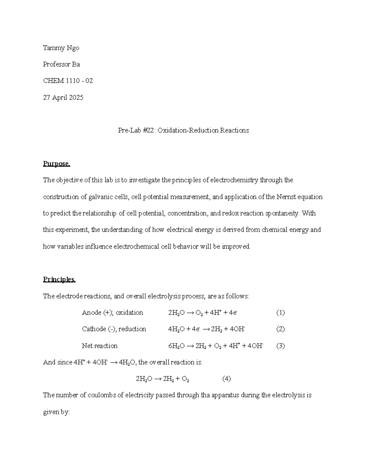Lab Report Exp. 15: Analyzing pH Changes in Weak Acid Titrations