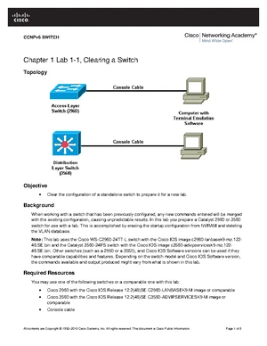 CCNPv 6 Switch Lab3-2 Modifying STP Student Form - Chapter 3 Lab 3-2 ...