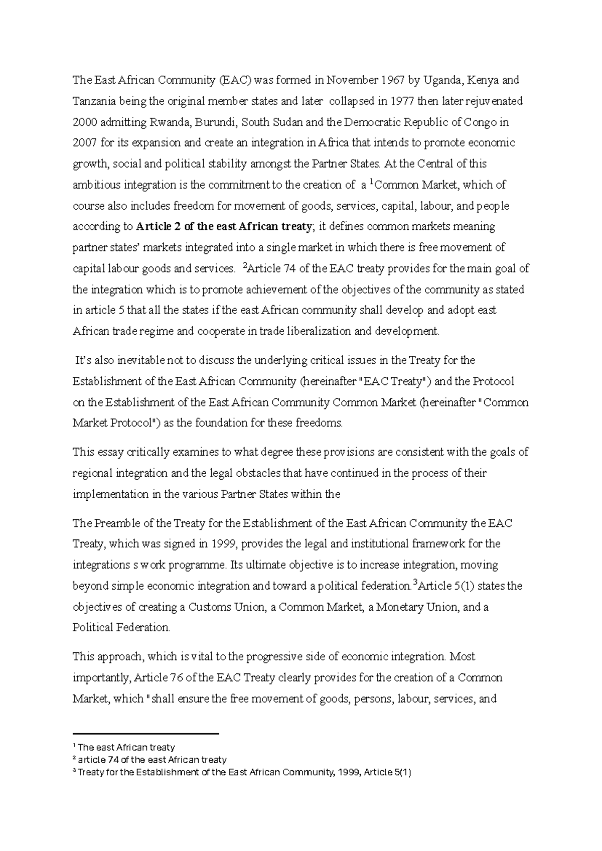 EAC Common Market Protocol: Legal Challenges & Regional Integration ...
