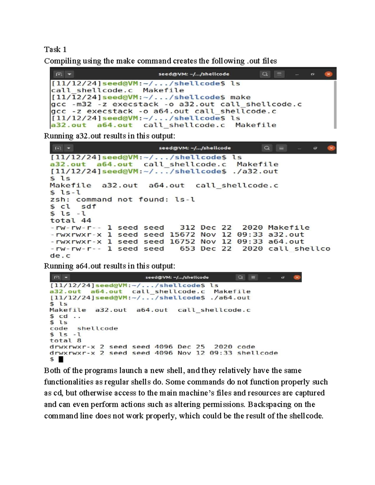 Lab 5 - buffer overflow exploitation and shellcode execution notes ...
