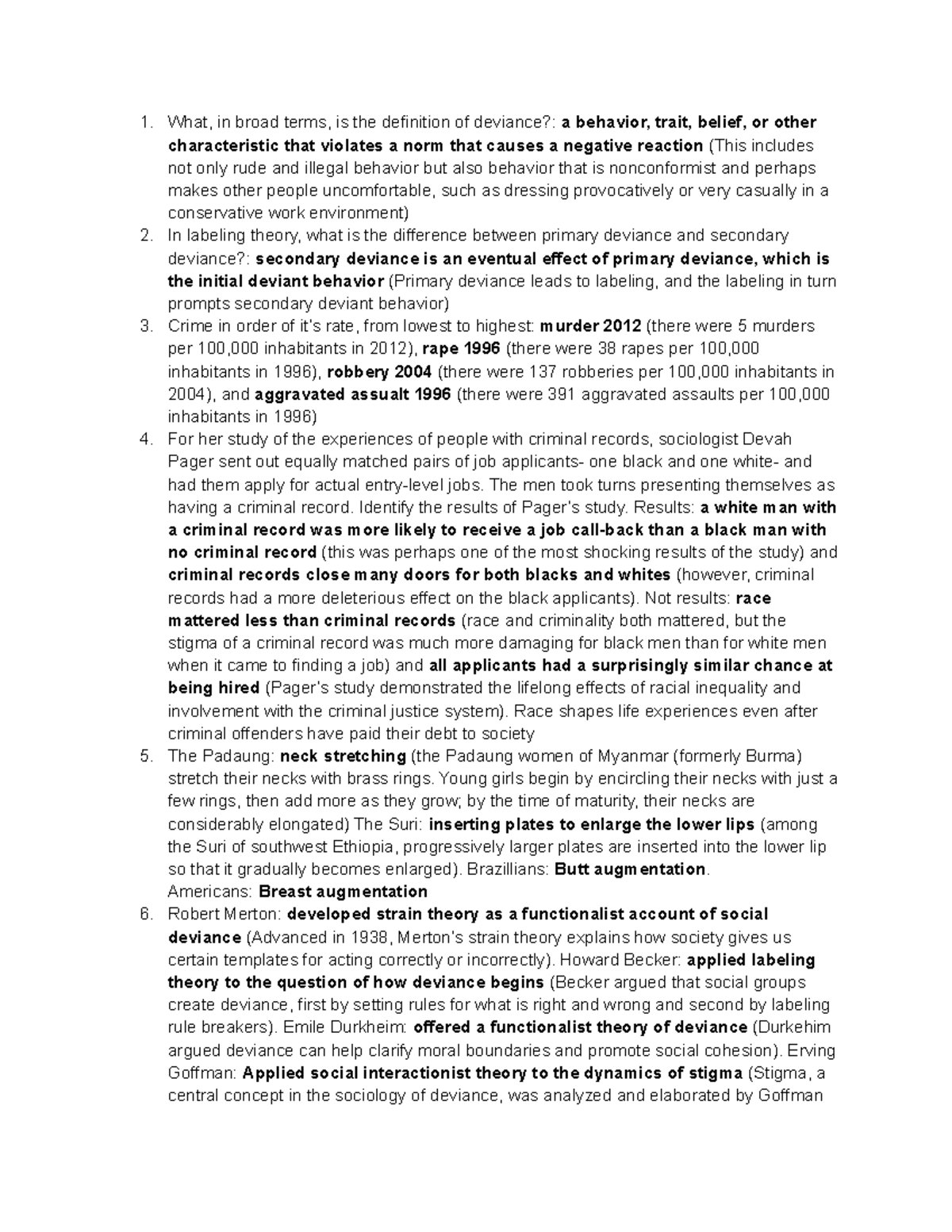 Chapter 6 Inquizitive - Class notes - What, in broad terms, is the 