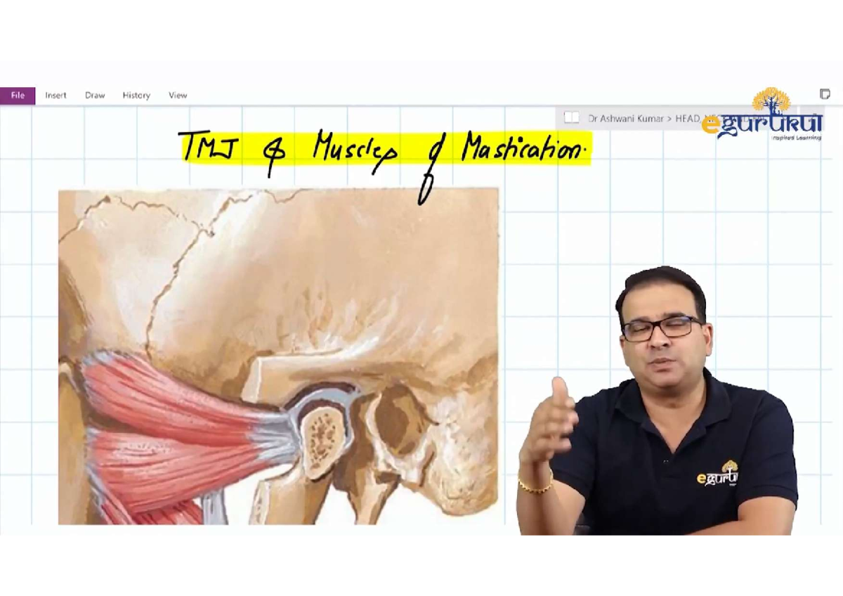 TMJ Anatomy and Function - Dr. Ashwani Kumar - ABCD - Studocu