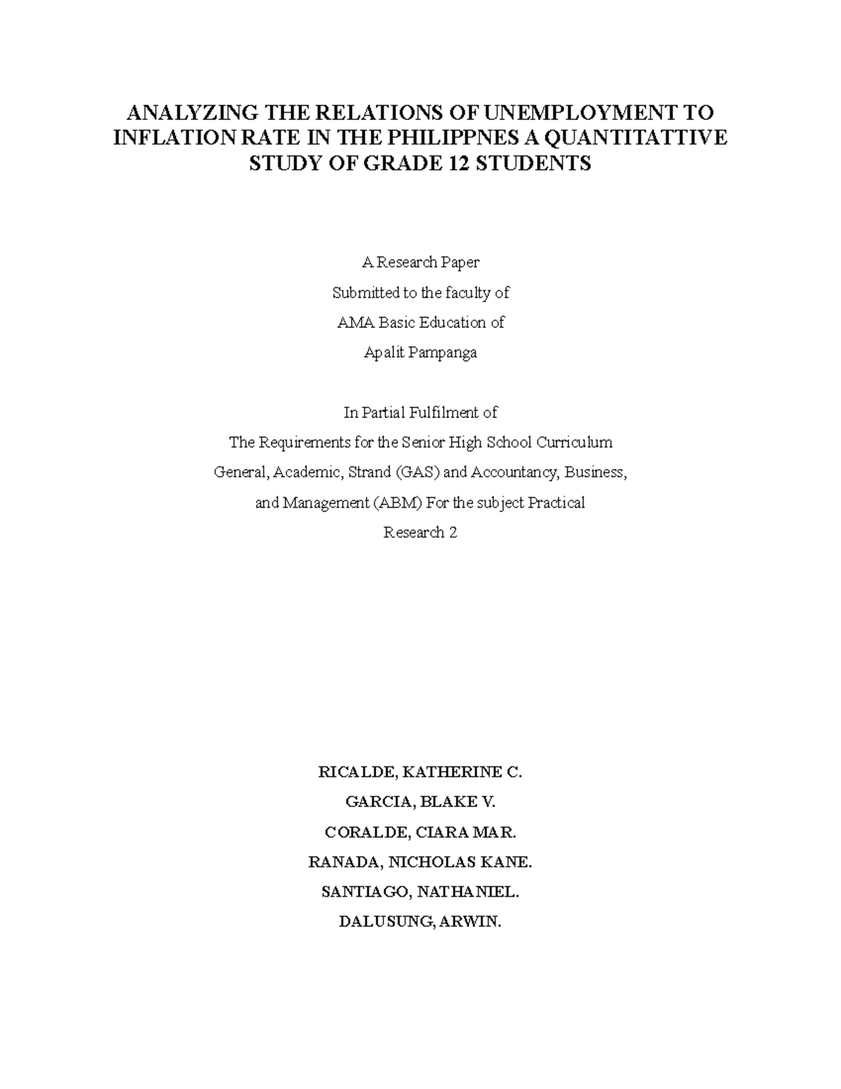 Analyzing the Relationship Between Unemployment and Inflation Rate in ...