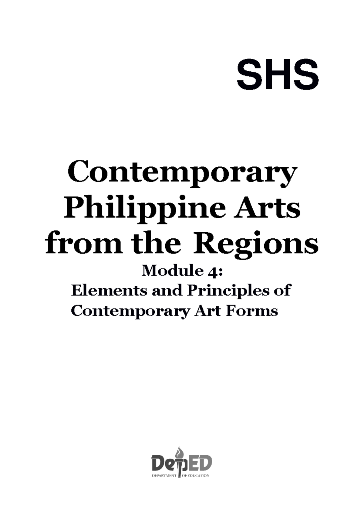 CPAR Q1 Module 4 - Elements & Principles of Contemporary Art - Studocu