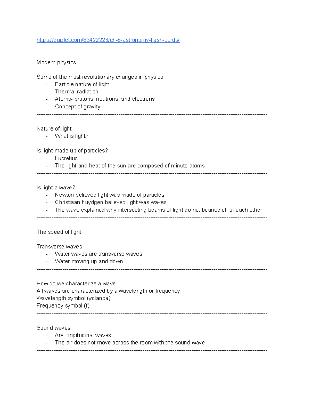 Modern Physics - Study Notes for Exam 2 (PHYS 101) - Studocu