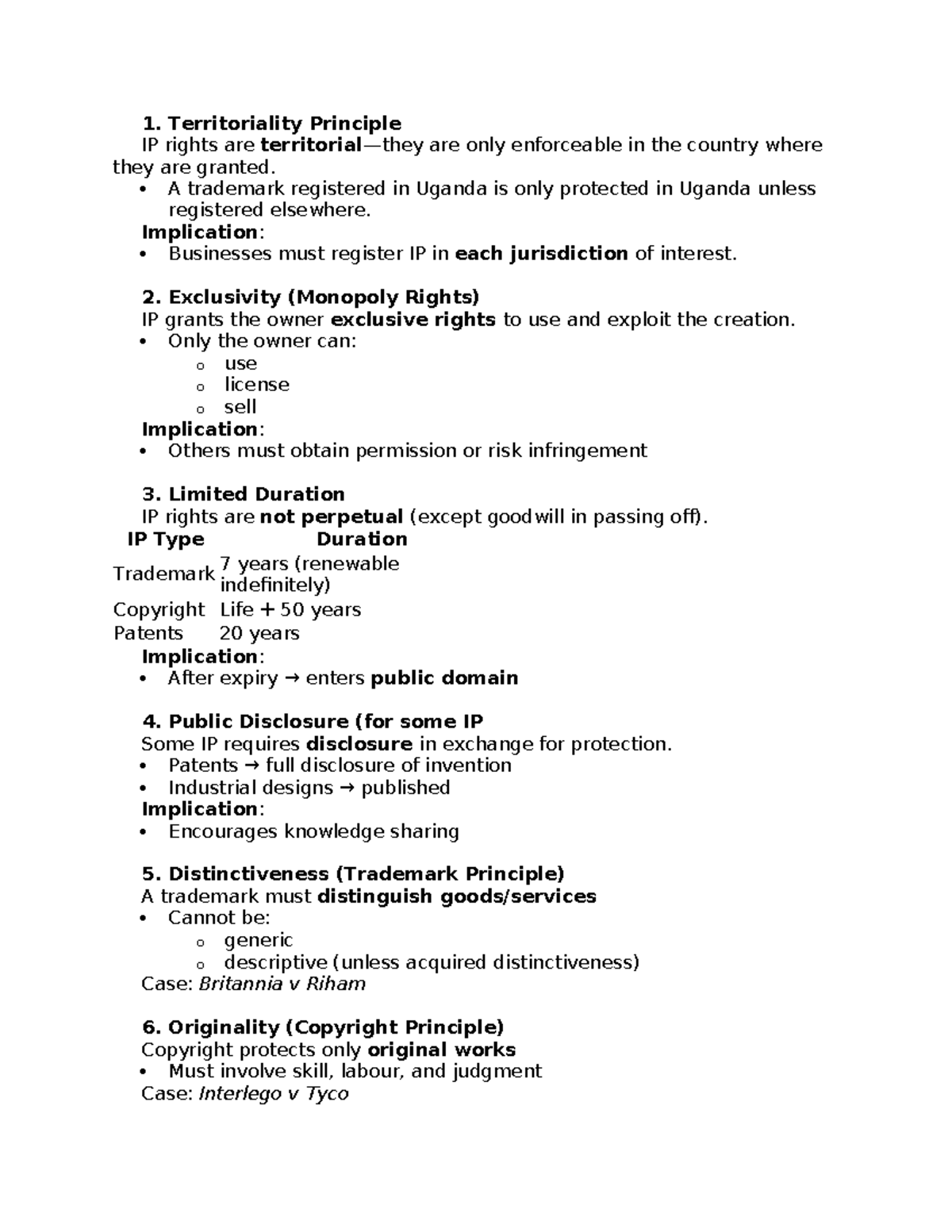 IP Principles - Summarised Overview of Key Concepts and Implications ...