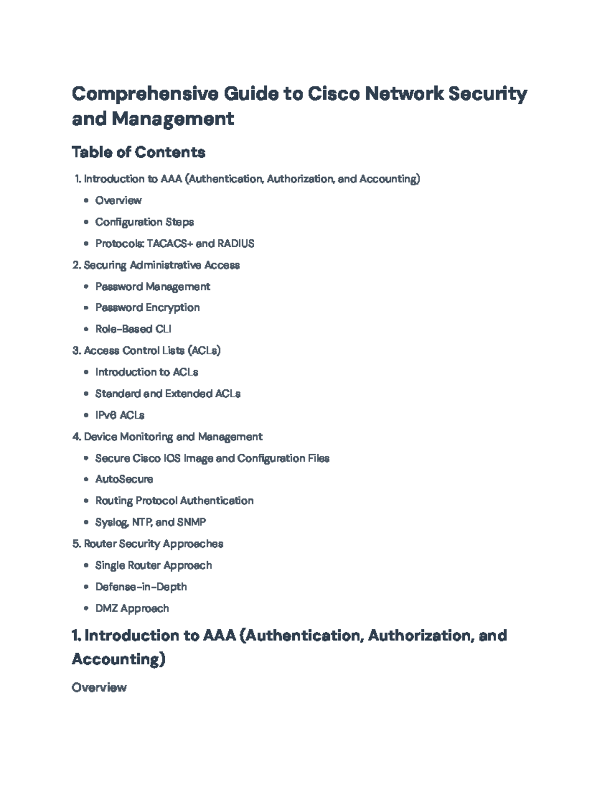 Comprehensive Guide to Cisco Network Security (CSCO 123) - Studocu