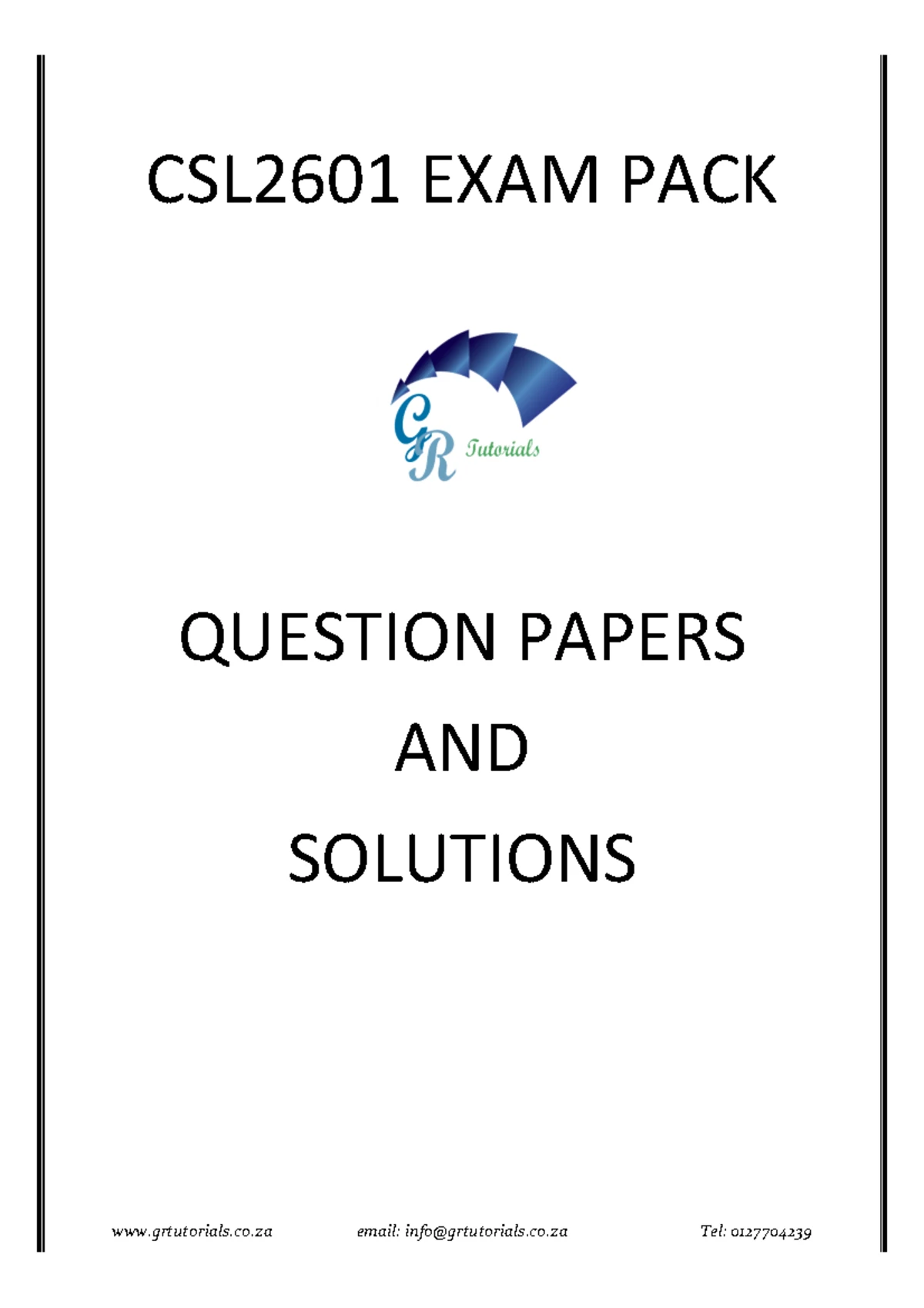 Final Exam CSL2601 Constitutional Law October 2023 Guide - Studocu