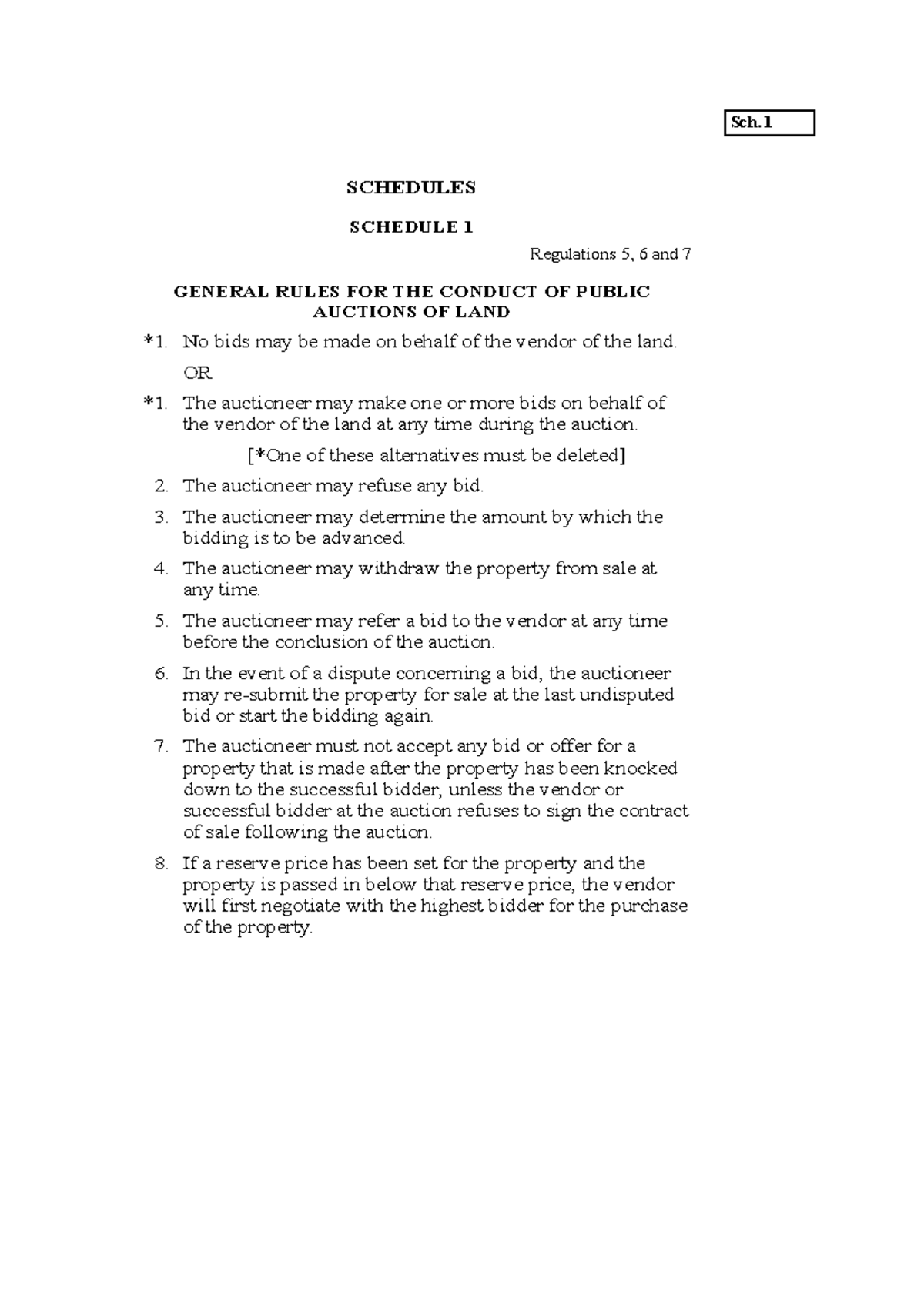 Auction Rules for Public Auctions of Land - Doc3 - Studocu