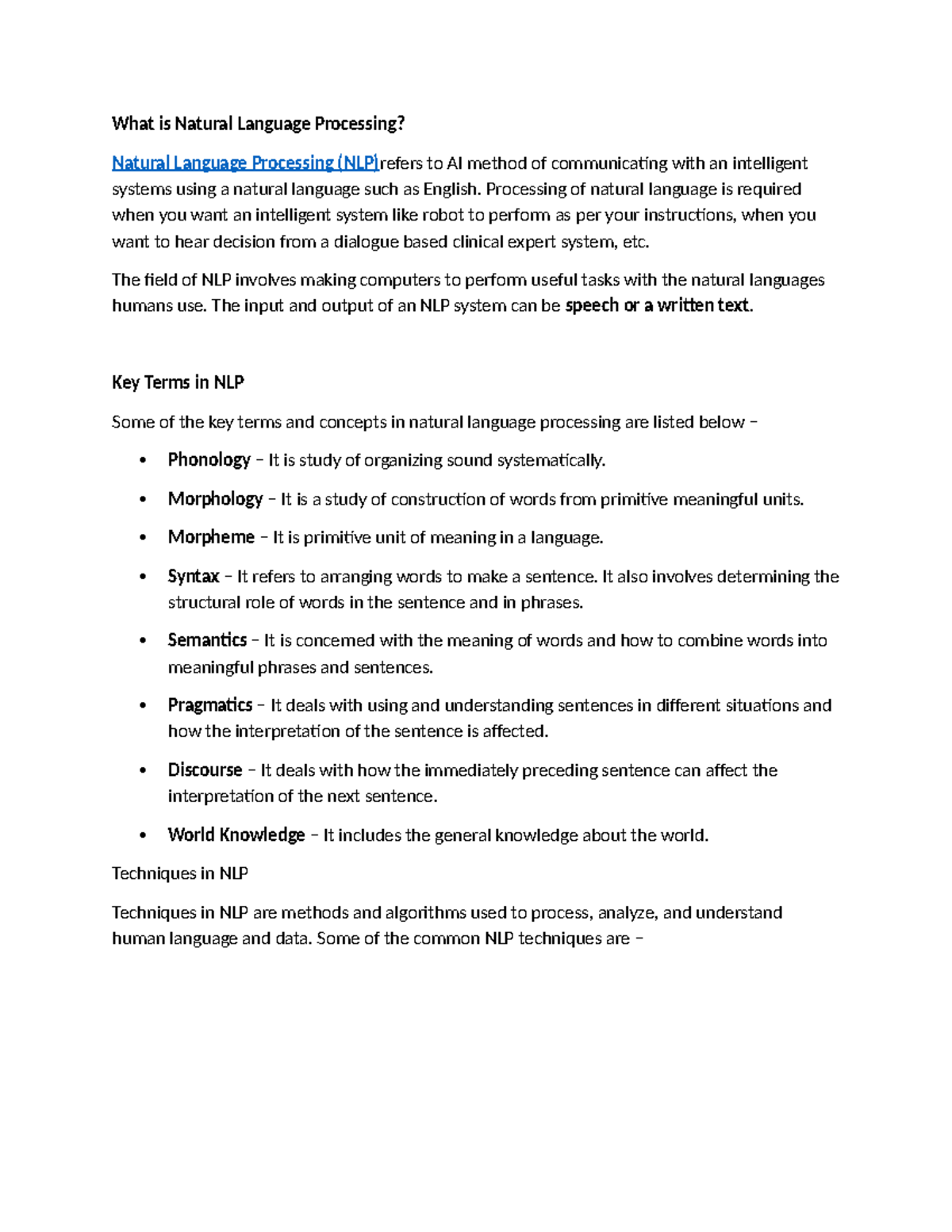 NLP 101: Understanding Natural Language Processing Concepts and ...