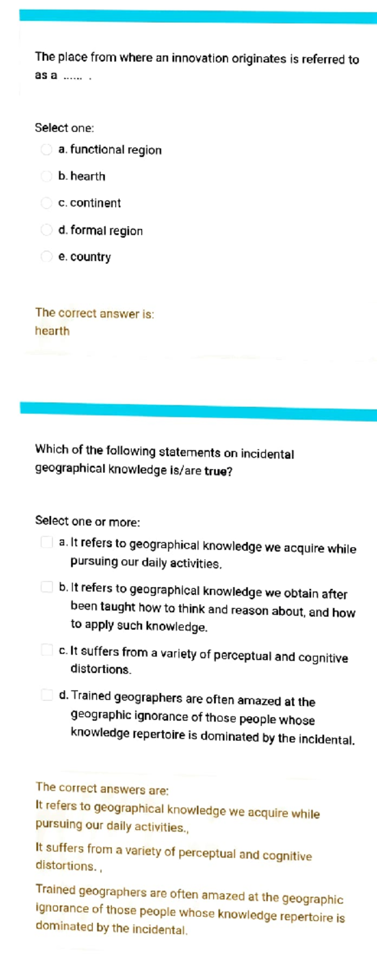 Geography 1501: Assignment 1 Feedback and Key Concepts Review - Studocu