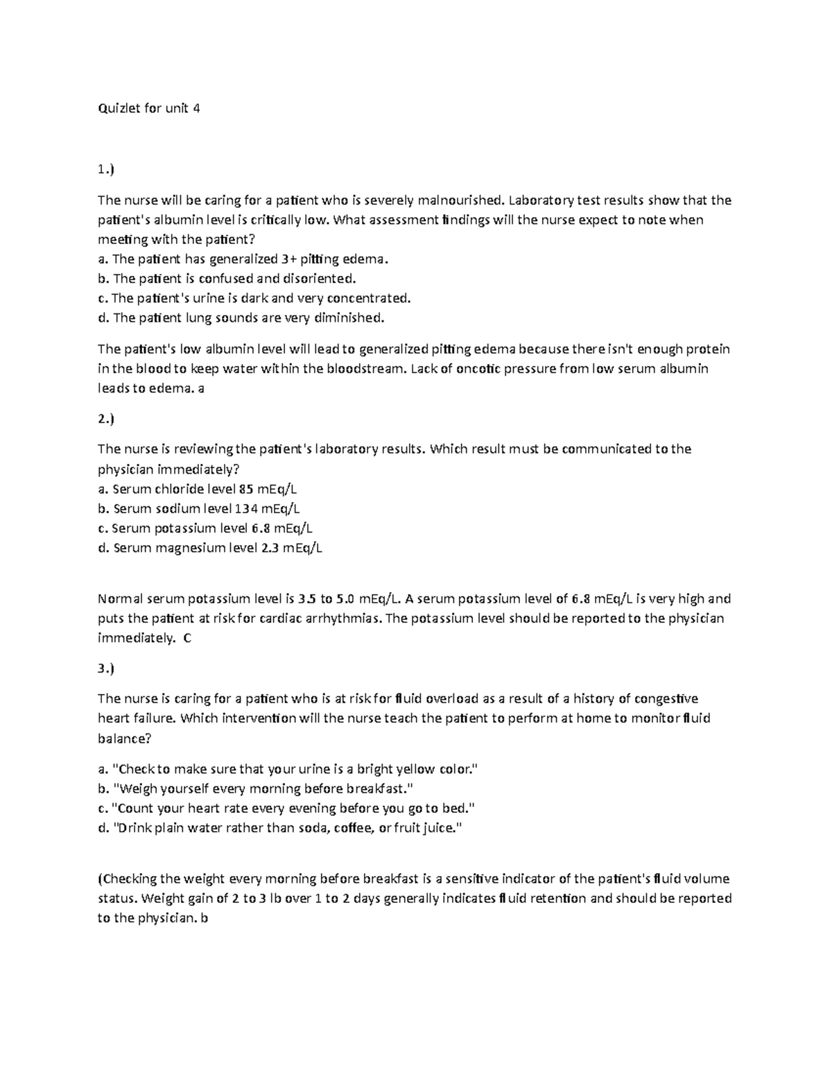 NUR 155 Theory Exam 2 Study Guide: Nutrition, Health, and Wellness ...