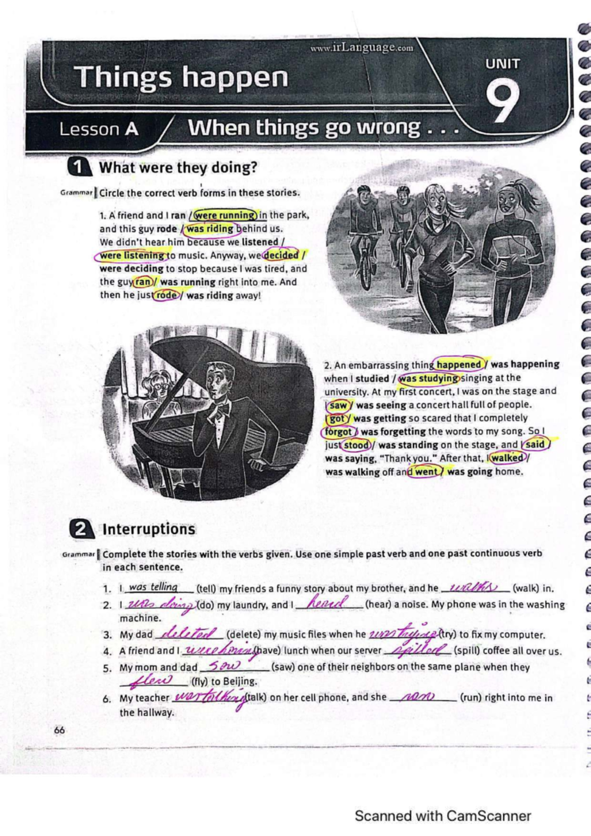 UNIT 9-12 Grammar and Vocabulary Review: Lessons A-C - Studocu