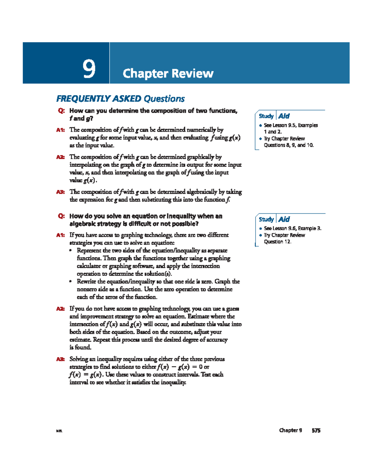 Textbook Review - Combinations Unit 5 - 9 Chapter Review FREQUENTLY ...