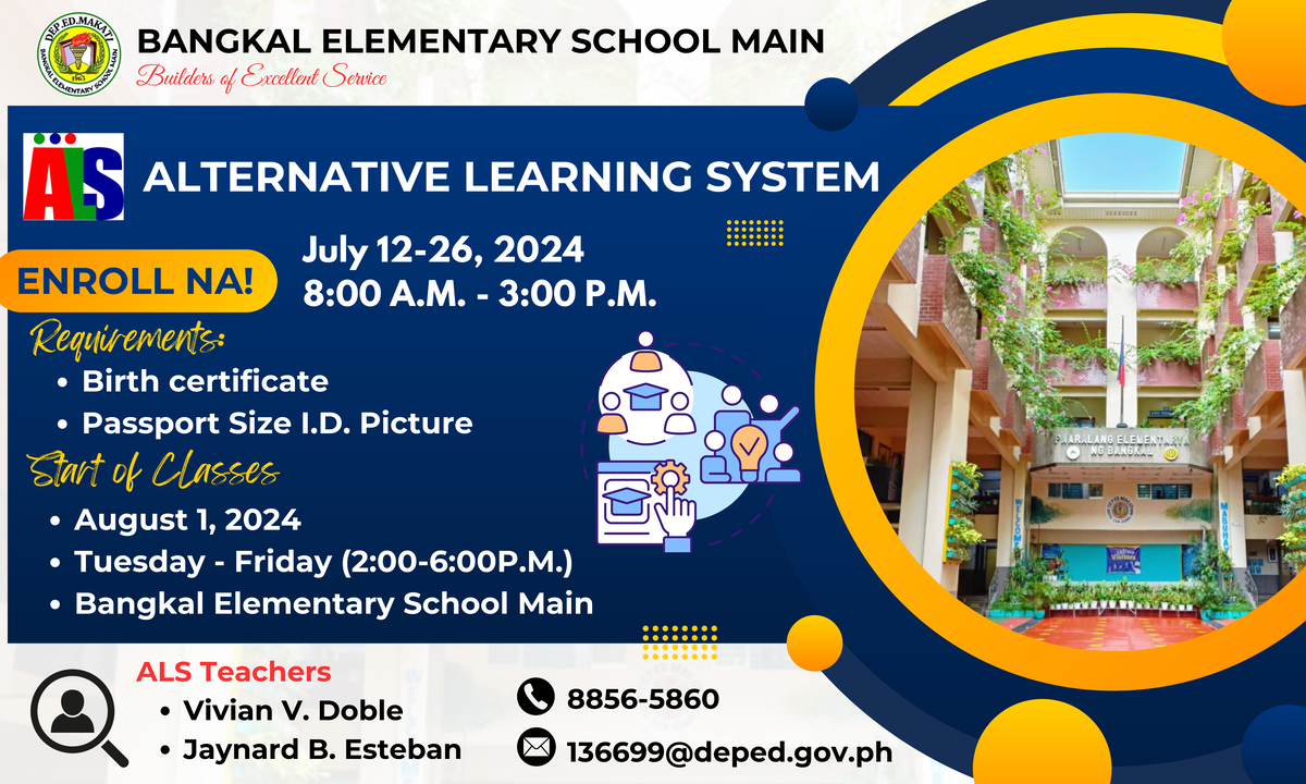 Alternative Learning System Tarpaulin - Elementary Education ...