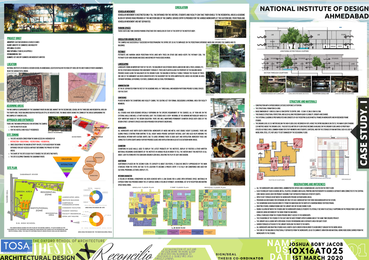 NID Ahmedabad Case Study: Architectural Design and Campus Insights - Document Preview