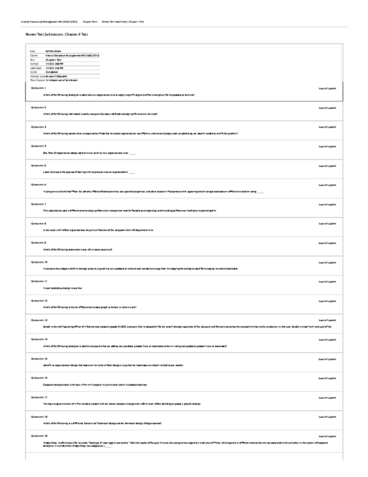 MG310 Chapter 4 Test Review and Answers Outline - Studocu
