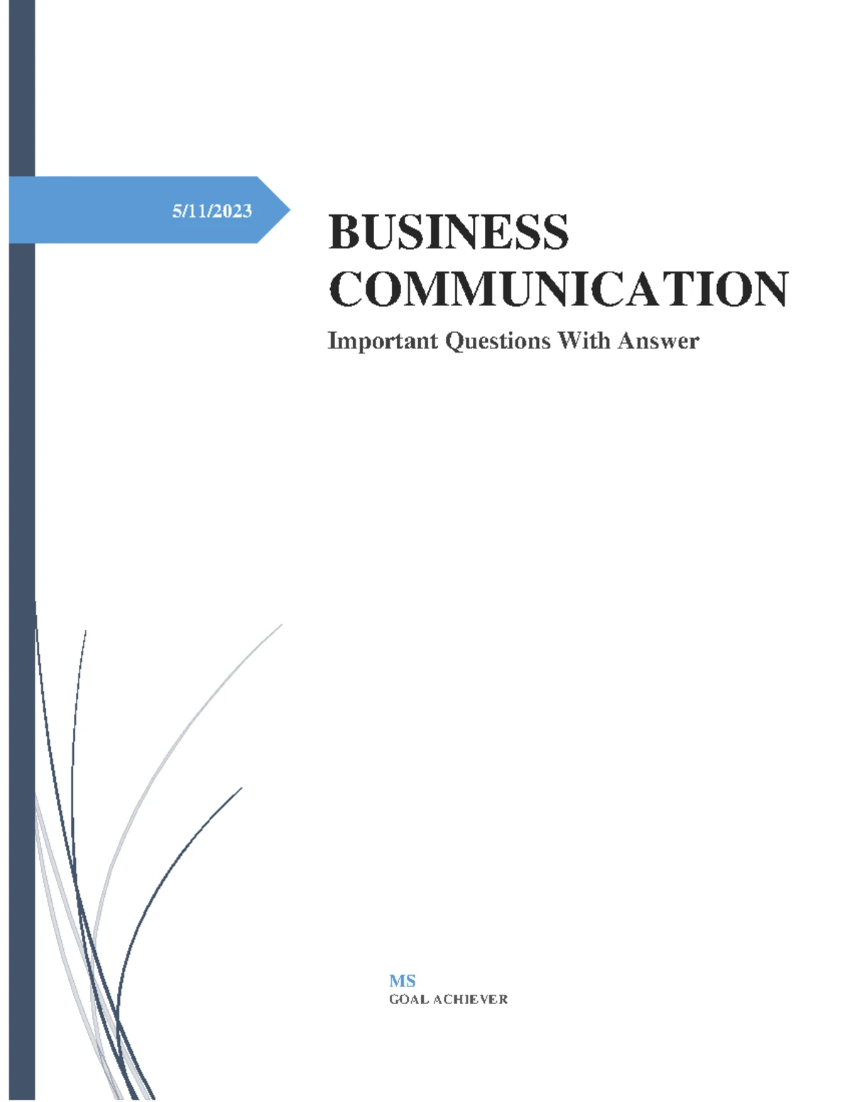 Business Letters - PRACTICE MATERIAL for Effective Communication - Studocu