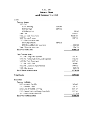 Project FS - Financial Statement - HOTEL MARIANO PROJECT PROJECTED ...
