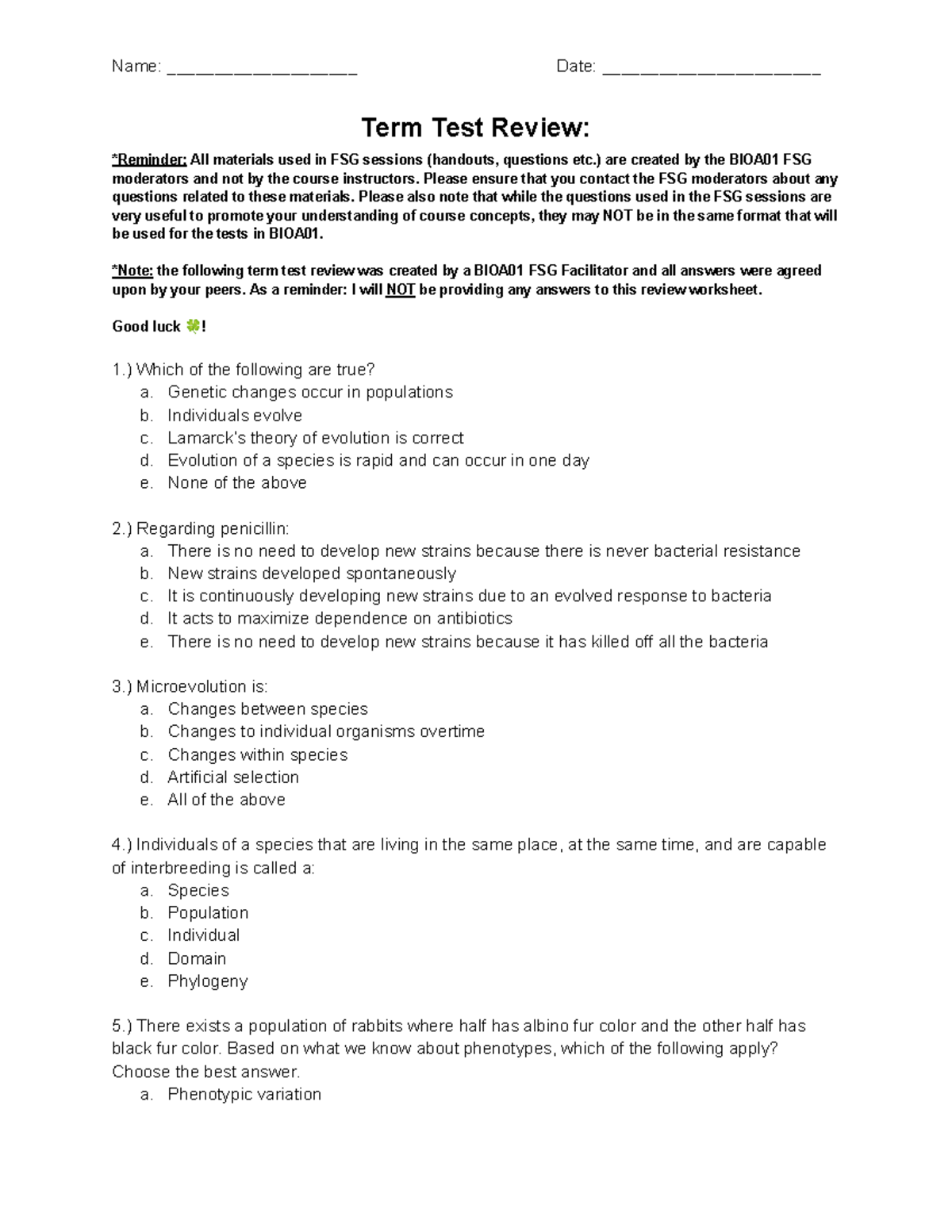 Module+1+-+Term+Test+Review - Name: ____________________ Date ...