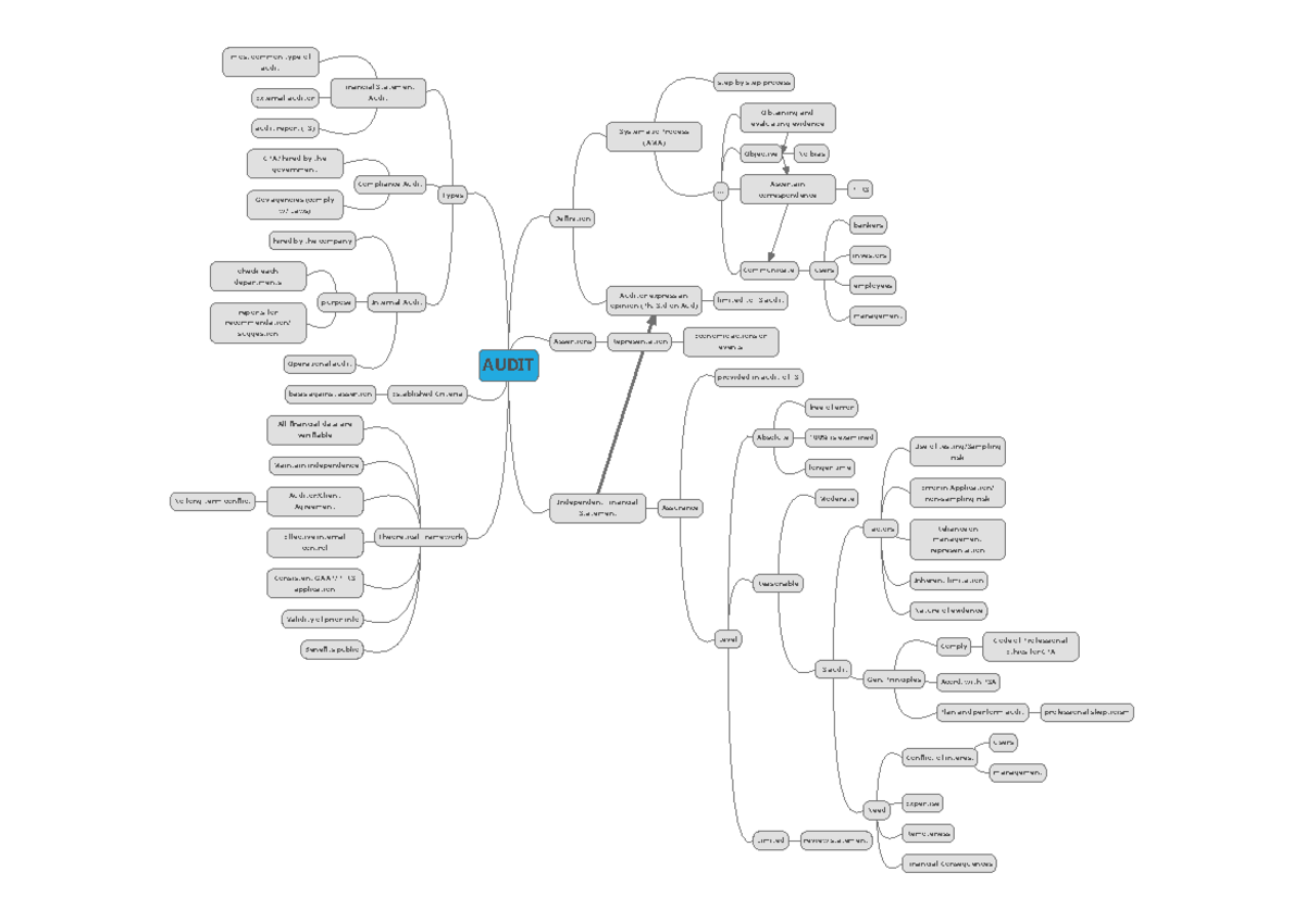 Lesson 1 Mind Map - aaaaaaaaaaaaaaaaaaaaa - AUDIT Definition Systematic ...