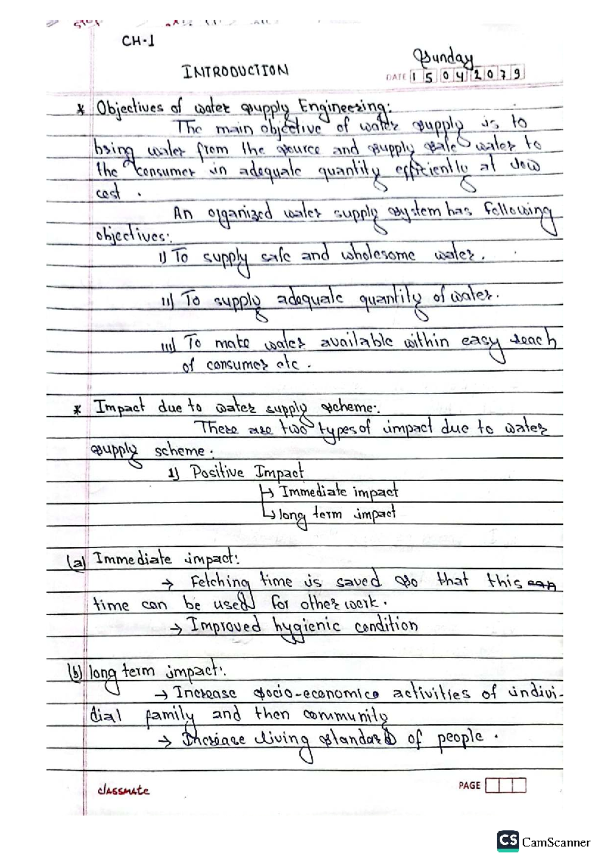 Water Supply Engineering: Key Concepts and Impacts (Course Code: VX ...