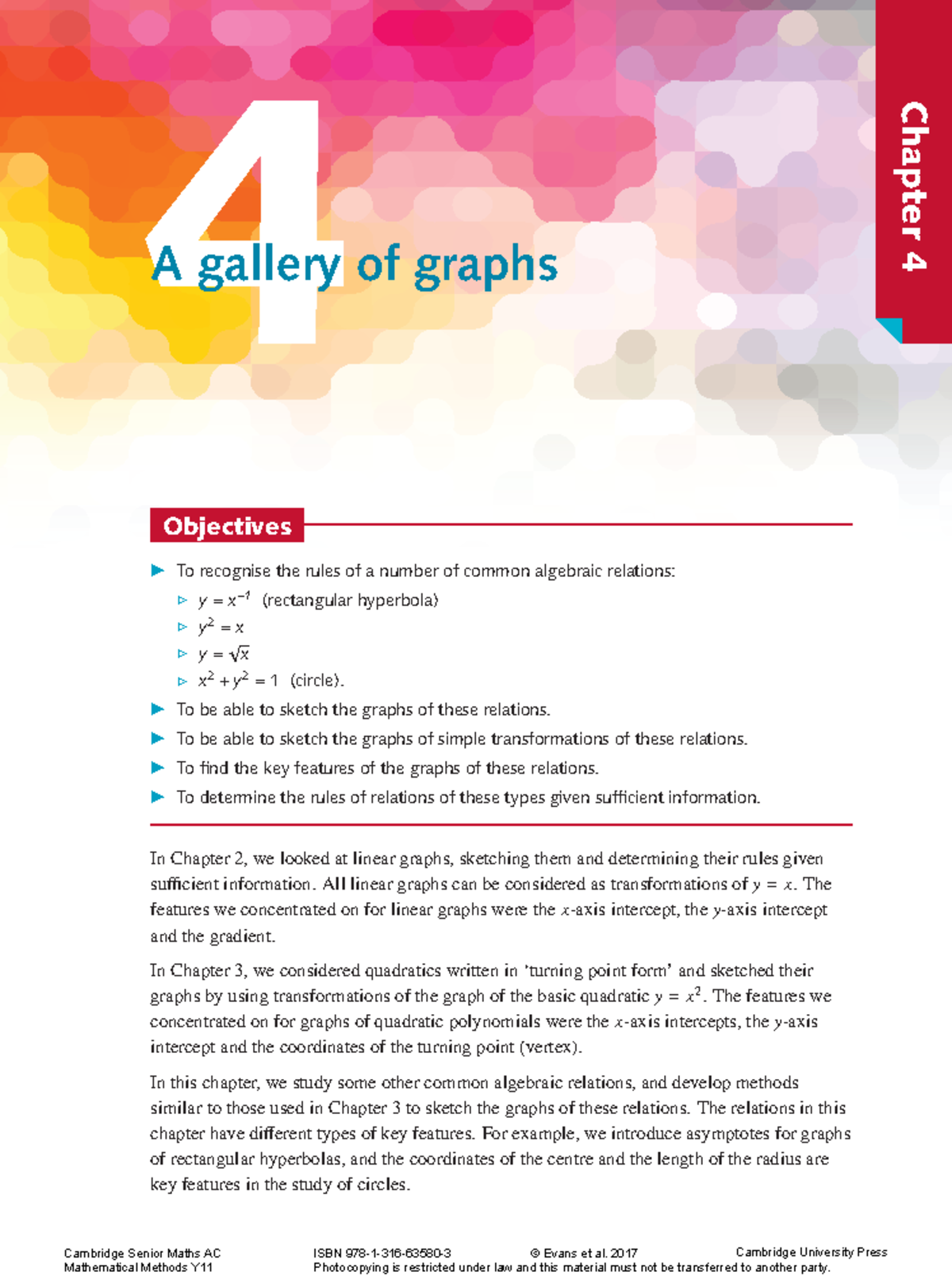 Mathematical Methods Y11: Circle Equations and Graphs Exercises ...
