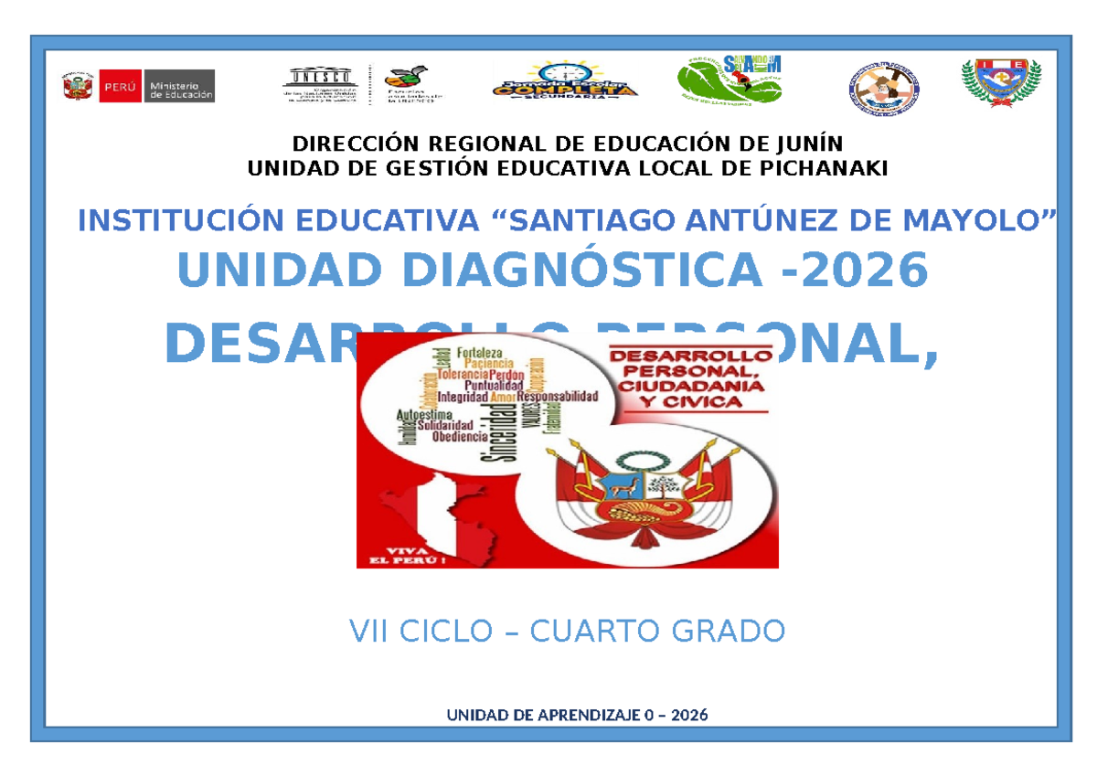 4° UDA0 DPCC 2026: Desarrollo Personal y Ciudadanía en el Aula - Studocu