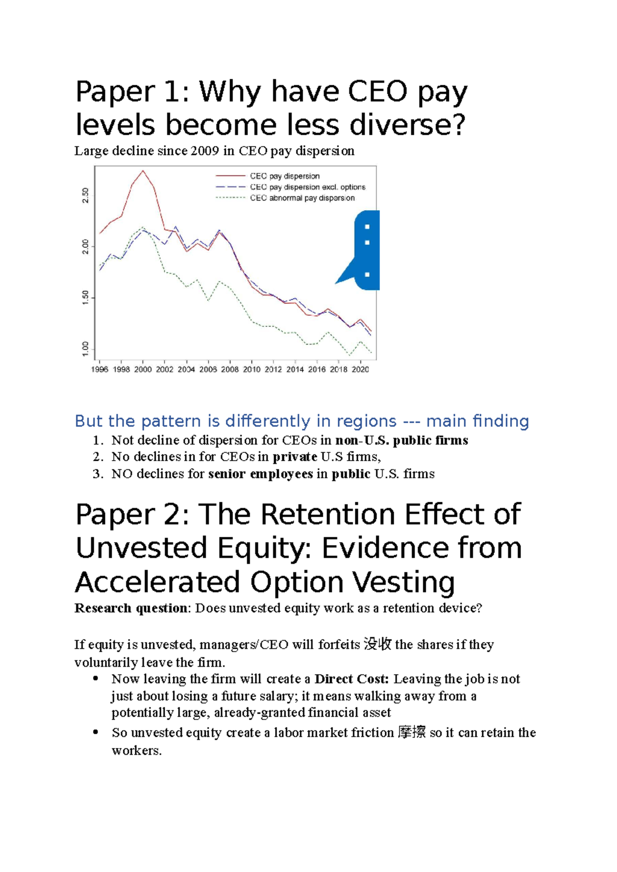 Week 5 Paper Notes: CEO Pay Dispersion & Unvested Equity Retention ...