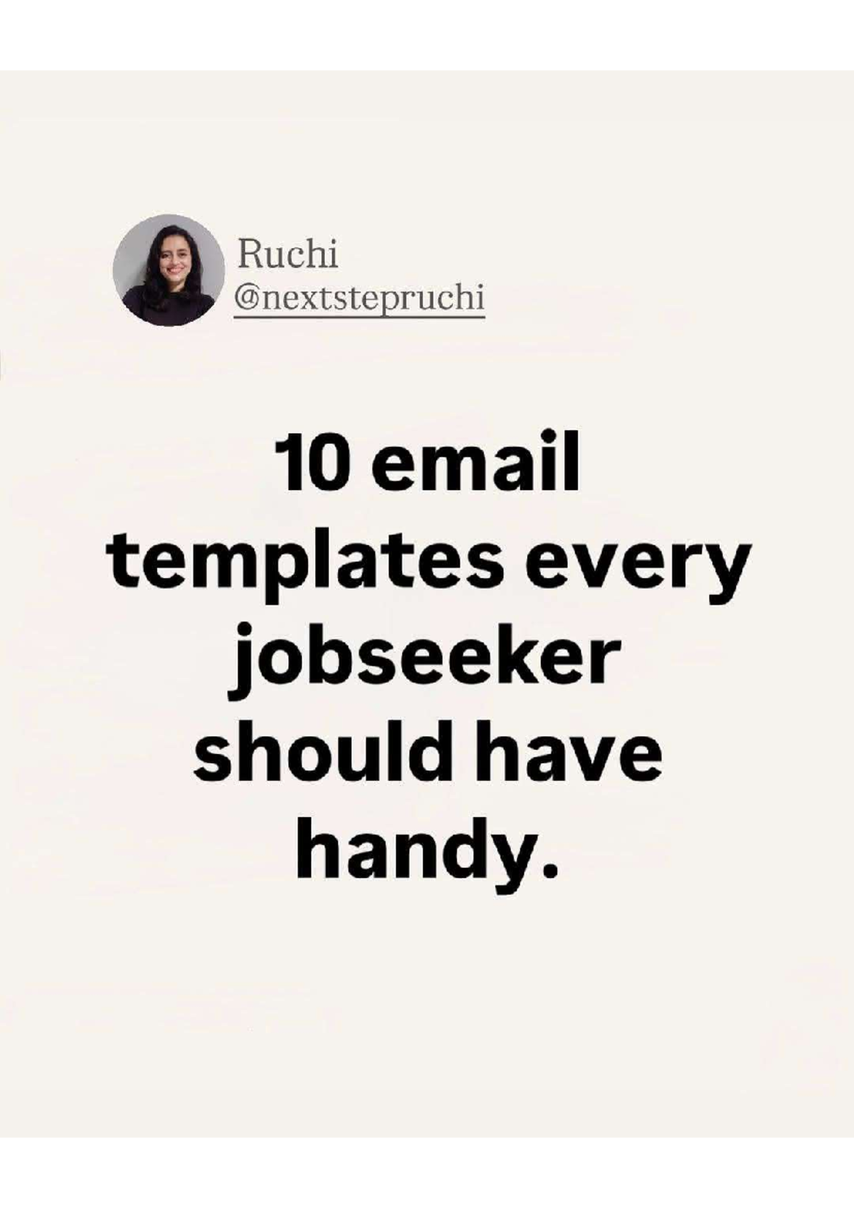 10 Essential Email Templates for Jobseekers - Studocu